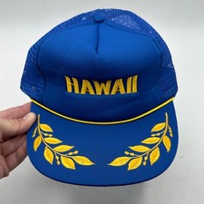 Vintage Hat Cap Men's Snapback Adjustable Hawaii Rope Embroidered Made In USA