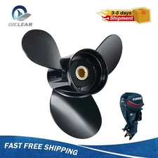 13.2 x 19 Aluminum Boat Prop 13 Tooth 765184 Fit Evinrude 40-140 HP,RH NO.765184