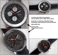 Aviation Chronographen-Geh&auml;use #121977 f&uuml;r 7750 mit Zifferblatt, Zeiger, Band