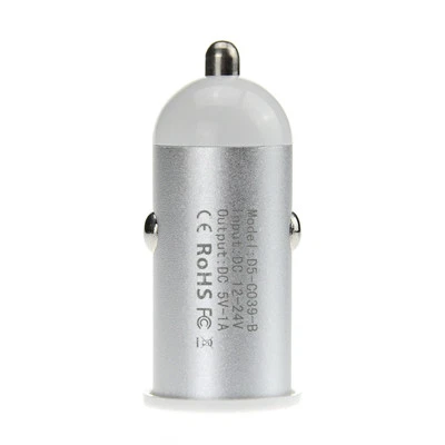 USB 1A KFZ Auto Ladegerät Ladeadapter iPhone iPod Handy Navi Kamera Weiß - Bild 1 von 4