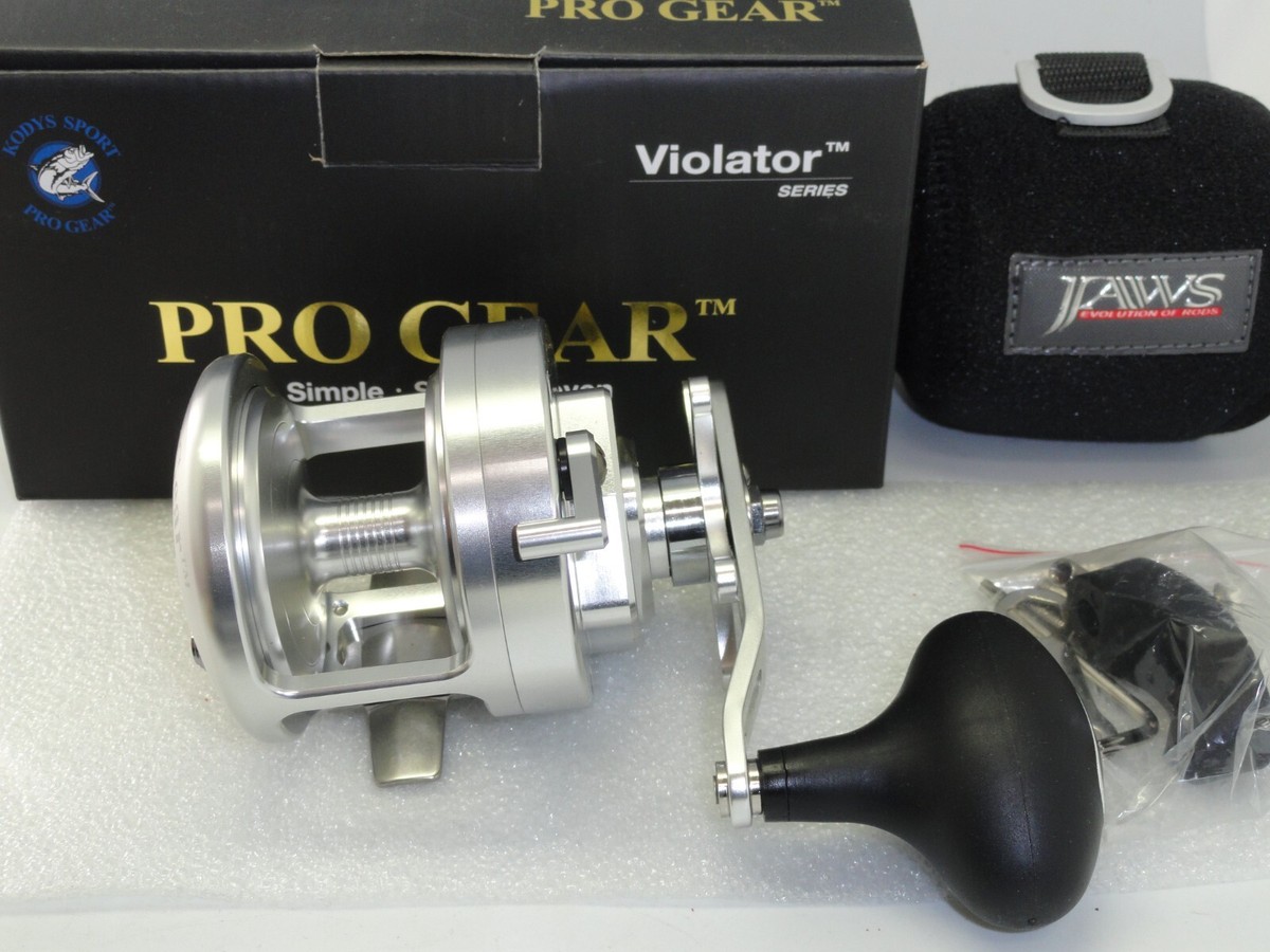 PROGEAR Violator V42 Pro Gear Narrow Jigging reel RH Silver Free