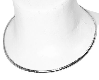 Lia Sophia  Elizabeth  X4 Silver Tone Omega Necklace 17''