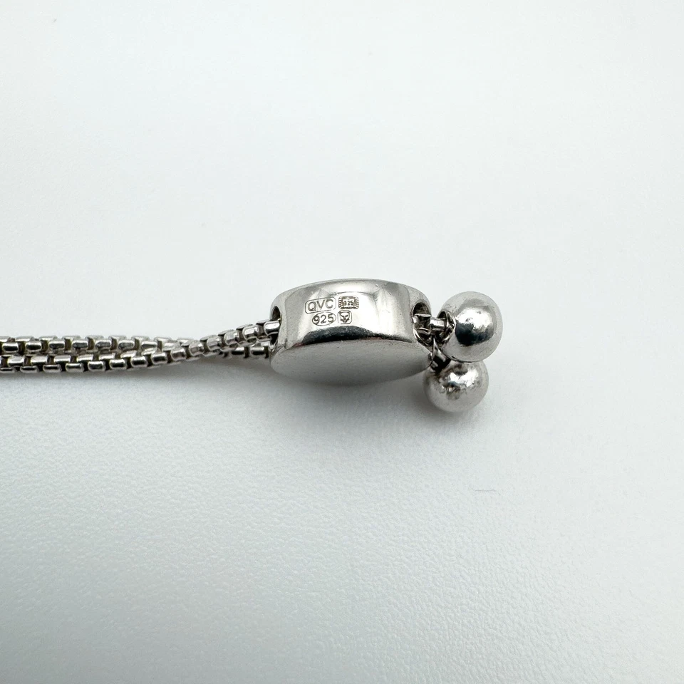 Natural Diamond Bar Toggle Bracelet in Sterling Silver 925 - Image 3 of 4