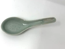 Longquan Celadon Green Koi Fish Goldfish Soup Spoon