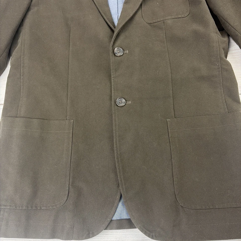 Blazer masculino Banana Republic 42L marrom sob medida jaqueta terno slim fit casaco esportivo - Imagem 4 de 4