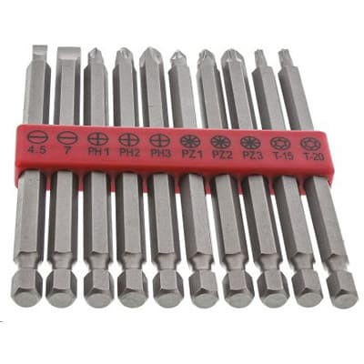 1PC RS PRO 6159186 4.5 7mm Phillips: PH1 PH2 PH3 Pozidriv: PZ1 PZ2 PZ3 Torx: T1