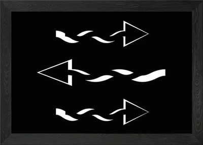 Arrows 1 2 3 Framed Wall Art Poster Canvas Print Picture