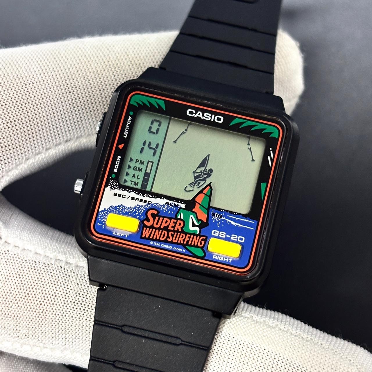 Vintage Casio Digital GS-20 Super Wind Surfing Game Japan Made Men Watch Cal 919 image 6