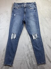 Good American Jeans Women's Size 12 Good Legs High Rise Distressed Skinny