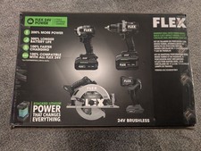 Flex FXM403-2G 24V SENSOR-FREE Brushless Cordless 4-Tool Combo Kit, 2.5 Ah