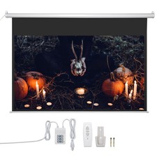 92" 16:9 Electric Auto Motorized Projector Screen Projection with Remote Control