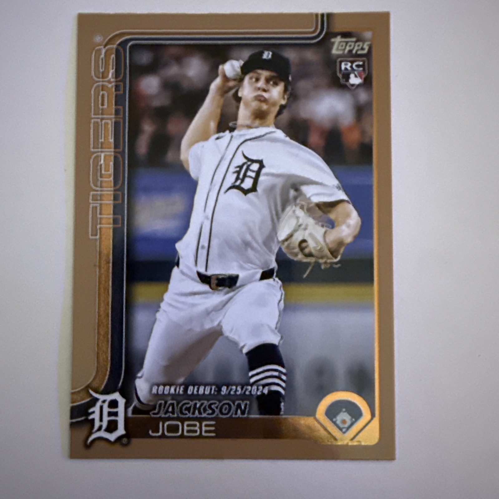 2025 Topps Update #US193 Jackson Jobe RC Gold 1429/2025 SP Detroit Tigers Rookie