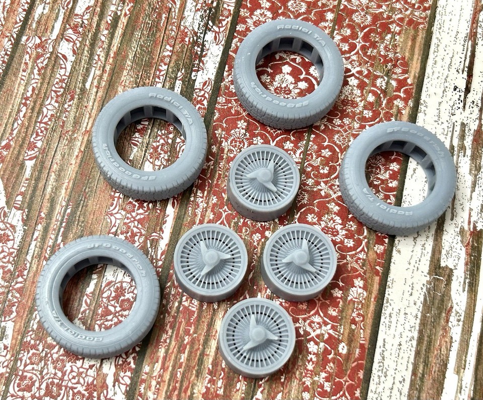 1/24 Scale: 15-inch “1963 Corvette Kelsey Hayes” Resin model car wheels ...