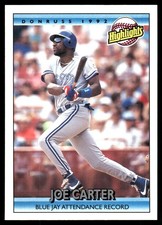 Joe Carter 1992 Donruss #677 Blue Jays MLB READ FREE SHIPPING AutographDen