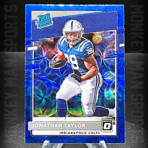 2020 Jonathan Taylor NFL Optic 167 Blue Scope Holo RC