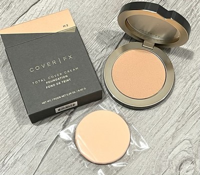 Cover FX Total Cover Cream Foundation - M2 (medium neutral ) Full Size NIB