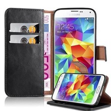 Case for Samsung Galaxy S5 / S5 NEO Protection Wallet Cover Magnetic Luxury Book