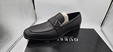 Guess Hamlin Shoes Mens Size 9 Black Synthetic Dress Slip On Triangle Logo