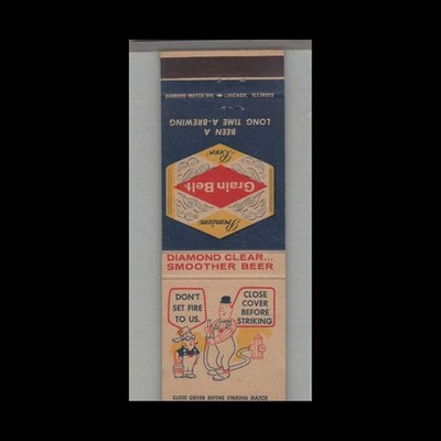 Matchbook Cover Beer - Grain Belt Beer Don't Set Fire To US