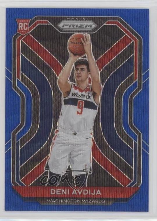 2020-21 Panini Prizm Blue Wave Prizm Deni Avdija #290 Rookie RC nd3