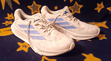 adidas Supernova Herren Laufschuhe Sneaker Weiß/Blau Low Top Schnürung Synthetik