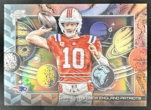 2025 Topps Cosmic Chrome Drake Maye Planetarium SP #PL-15 Patriots