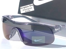 NIKE SHOW X1 Wolf Grey UV PROTECTIVE Blue Mirror Lens Sunglass DX 6520 065