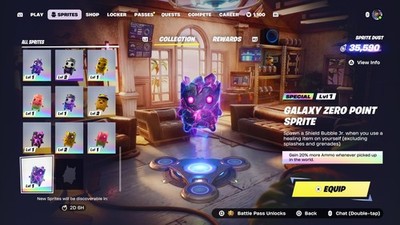 Fortnite Galaxy Zero Point Sprite