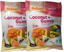 Dulzura Entree Bites Coconut with Guava Snacks, Vegan, 3.4 Ounce (Pack of 2)