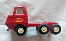 Vintage Tonka Red Diecast Mini 6-Wheel Cabover Semi Truck Toy - FREE SHIPPING!!!