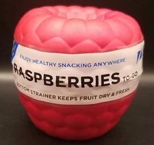 ~ Hutzler ~ Raspberries To-Go, Raspberry Travel Lunch Storage Container #95 New