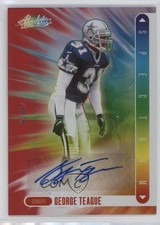 2024 Panini Absolute Spectrum Signatures Red 14/75 George Teague Auto 0s9t