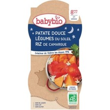 lot 3x2 BABYBIO Bonne Nuit Patate douce - légumes du soleil bio dès 8 mois 200 g