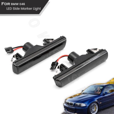 Yeni LED dinamik yan işaretleyici dönüş sinyal ışıkları BMW E46 3 serisi Limo Co
