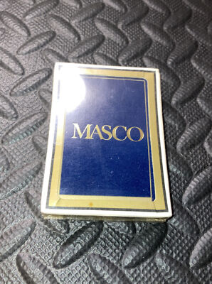 MASCO Corporation Poker Playing Cards Sealed Vintage Promo
