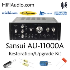 Sansui AU-11000A AU-10000 rebuild restoration recap kit repair filter capacitor