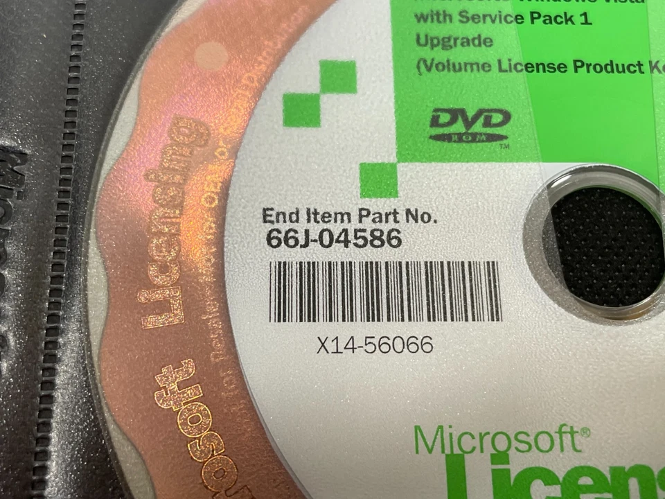 Microsoft Windows Vista Business Service Pack 1 Upgrade DVD Software Disc Only - Image 4 of 4