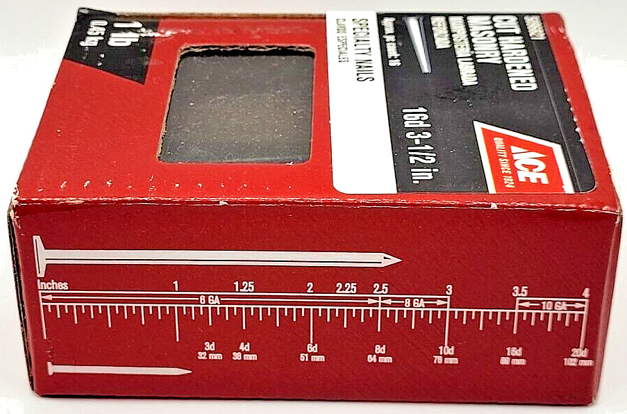 Ace Cut Hardened Specialty Masonry Nails 16d 3 1/2 in. 5096821 Sealed 1