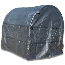 Steel Coil Tarp 7' x 7' x 7' Coil Bag 18oz Vinyl (38 lb) Black