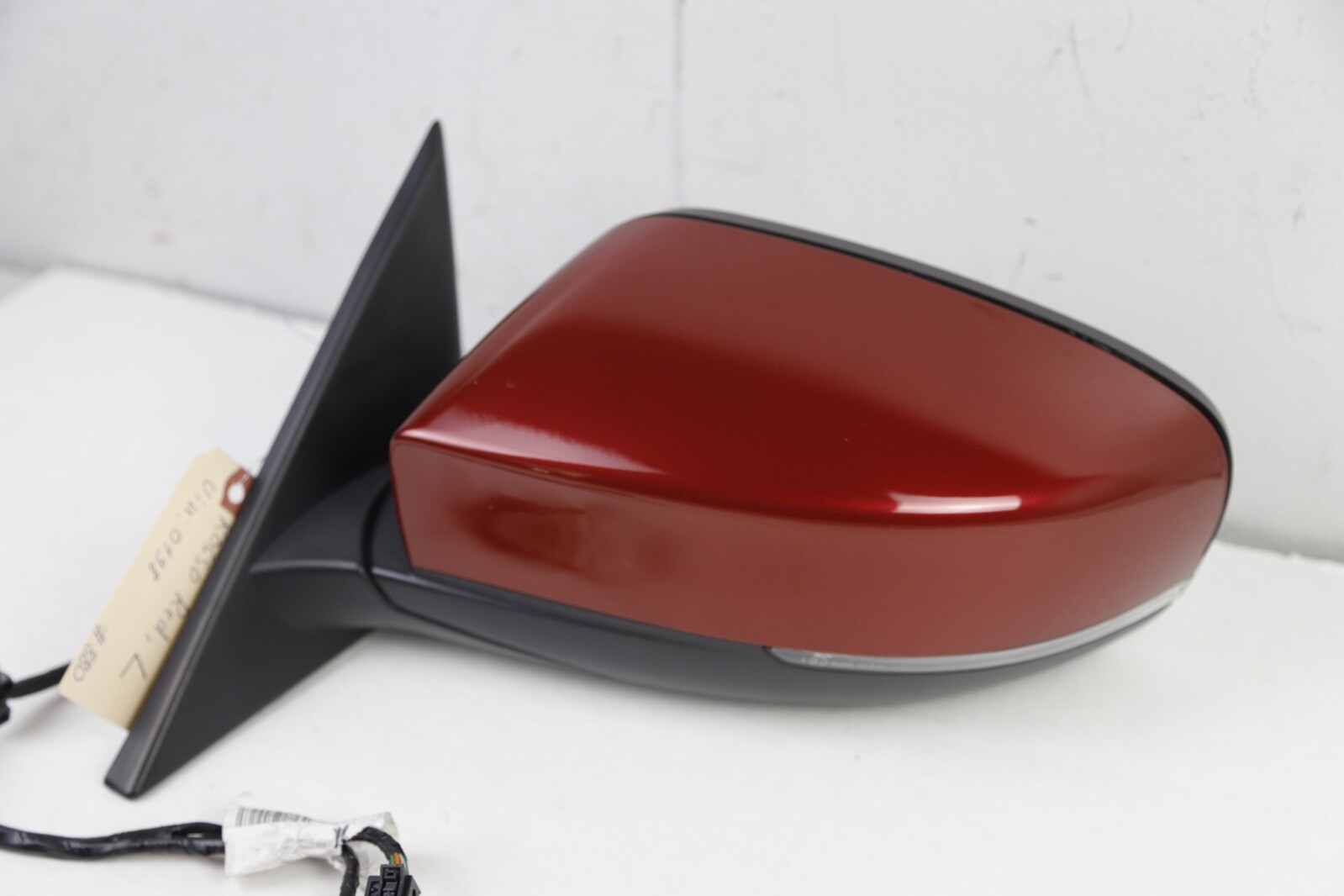 14-17 Maserati Ghibli Driver Side Door Mirror Glass Fold Blind Heated Red 52k