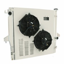 2-Row Radiator Shroud+Fan For 2003-10,2008 Dodge Ram 2500 3500 Cummins 5.9L/6.7L