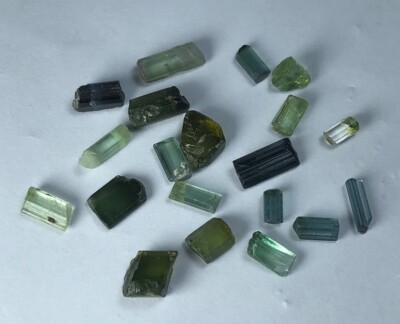 23carat Of Aesthetic Tourmaline (Mix Colour) Crystals Lot From