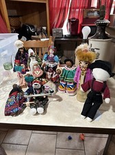 creepy doll lot vintage 11 Dolls