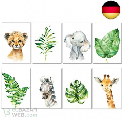 Artpin 8er Set Bilder Kinderzimmer Mint Deko Junge Madchen A4 Poster P37 Ebay