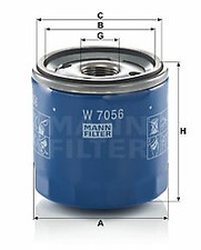 MANN-FILTER W 7056 Oil Filter for ALFA ROMEO,BUICK (SGM),CADILLAC