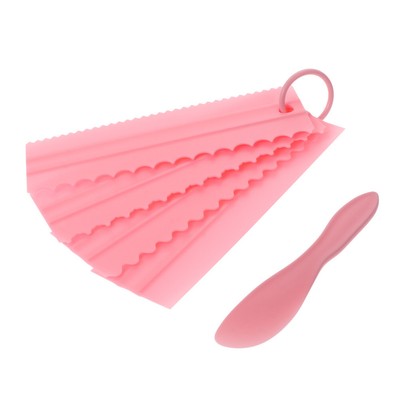 5Pcs Buttercreme Glatter Werkzeug Teig Schaber Werkzeuge Gebäck Cutter
