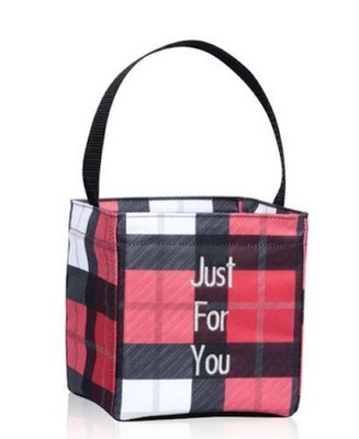 Little carry-all Caddy utility mini tote bag 31 gift Check mate