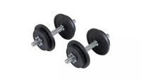 Decathlon Threaded Weight Kit - 20kg, Targeting biceps, triceps, deltoids, pecs