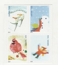 Scott # 4937 - 4940  US  Winter Fun   Booklet   4 stamps  M/NH O/G  Free Ship