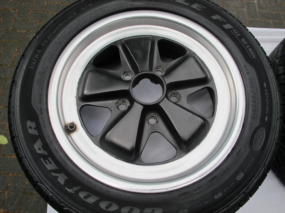 Porsche 911 SC Carrera 3.0 3.2 Satz Orig. Fuchsfelgen vorne 6Jx16 hinten 7Jx16 - Bild 3 von 4